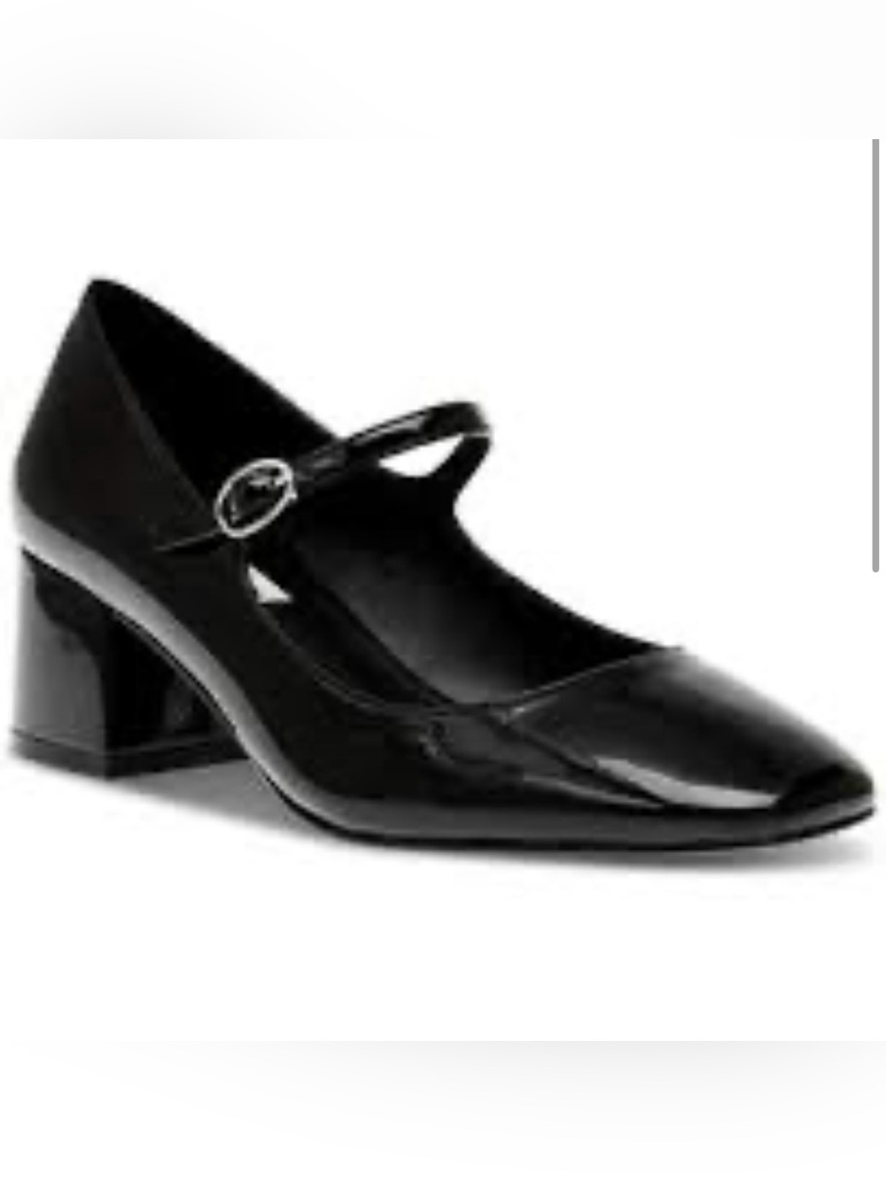 Minimalist Black Mary Jane Block 2 inch Heel Pumps Women's Classic Style